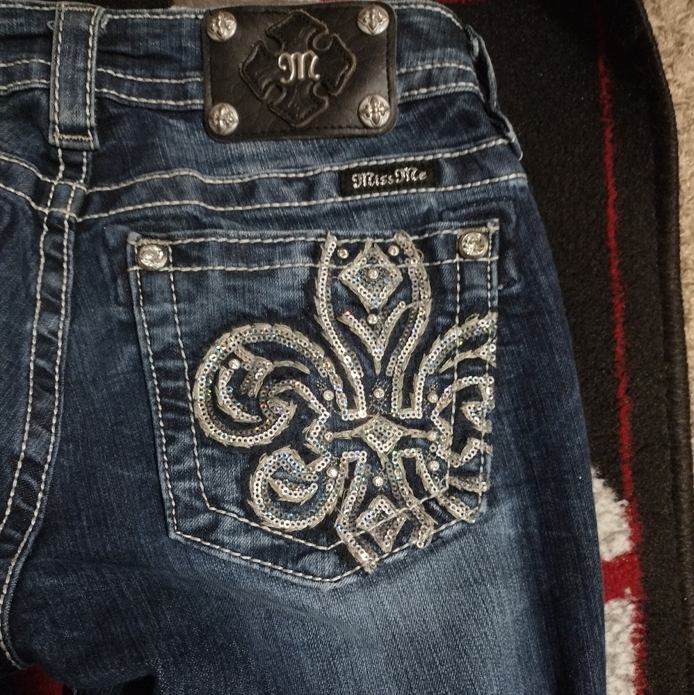 Miss Me Jeans Skinny Studded Size 28